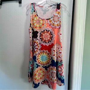 Summer dress or beach coverup Luckymore lightweight A-line dress with pockets!